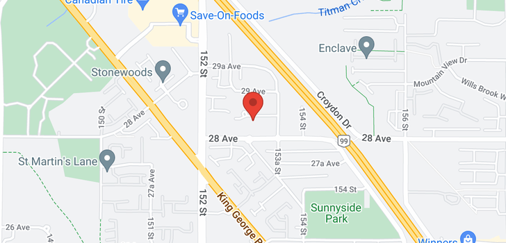 map of 15310 28A AVENUE
